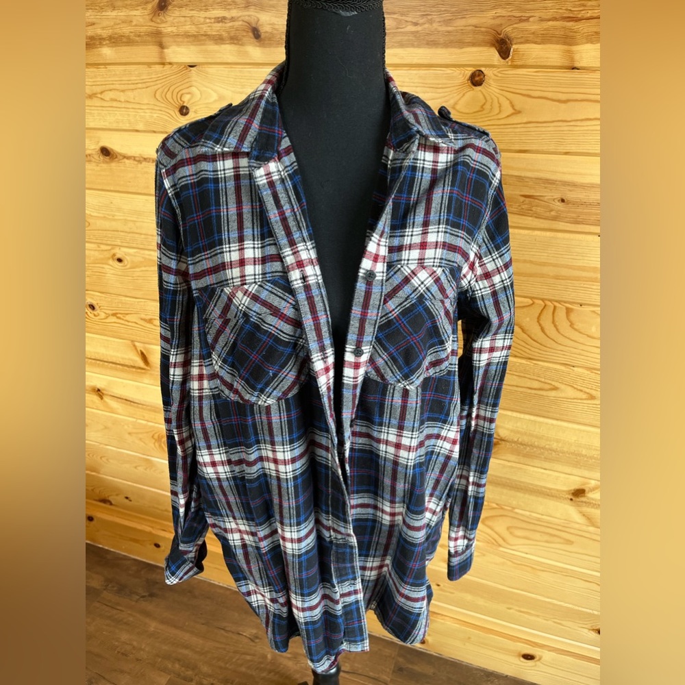 Plaid Flannel boyfriend cut